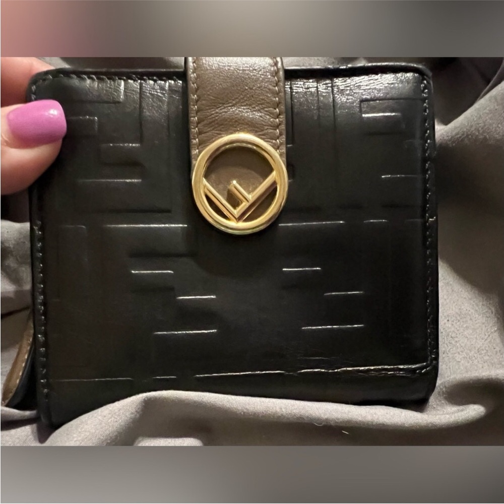Authentic Fendi F mini wallet